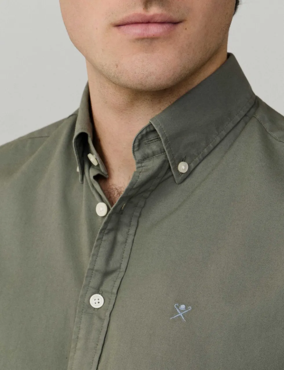 Pure Cotton Short Sleeve Oxford Shirt