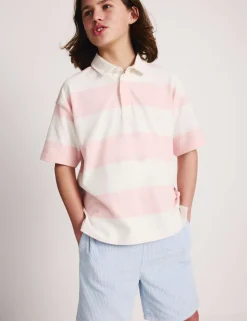 Pure Cotton Short Sleeve Rugby Shirt (6-16 Yrs)