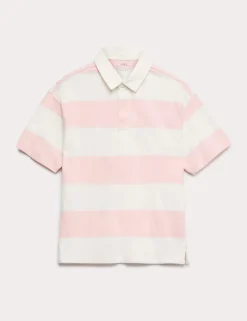 Pure Cotton Short Sleeve Rugby Shirt (6-16 Yrs)