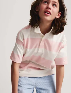 Pure Cotton Short Sleeve Rugby Shirt (6-16 Yrs)