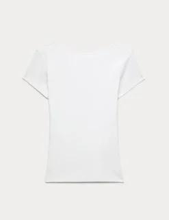 Pure Cotton Short Sleeve Ballet Back T-Shirt