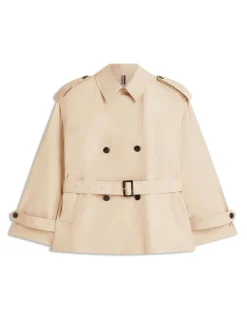 Pure Cotton Short Trench Coat