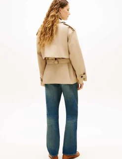 Pure Cotton Short Trench Coat