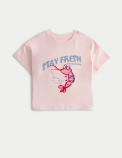 Pure Cotton Shrimp T-Shirt (2-8 Yrs)