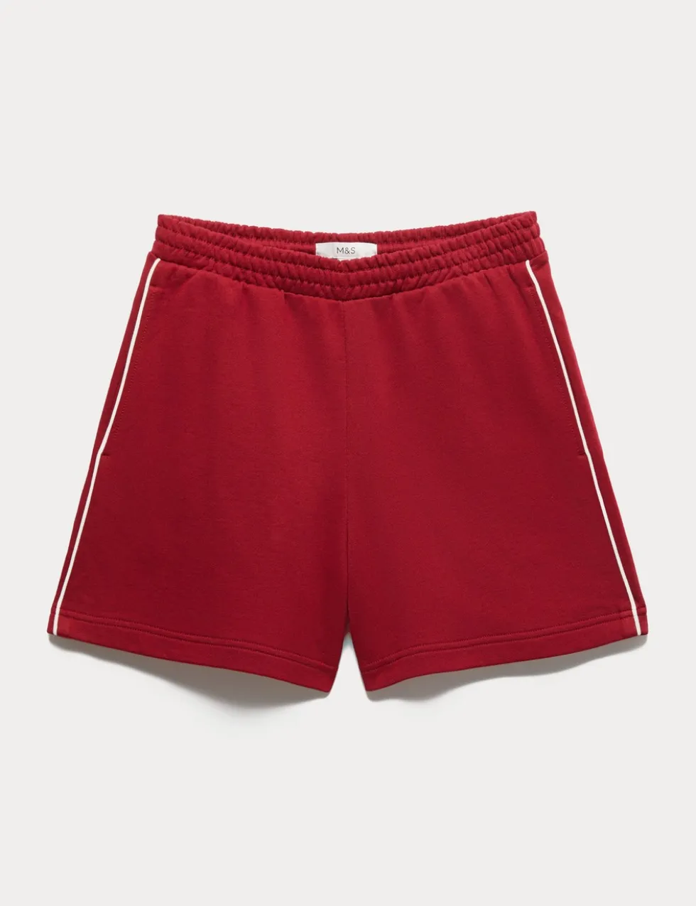 Pure Cotton Side Stripe Jogger Shorts