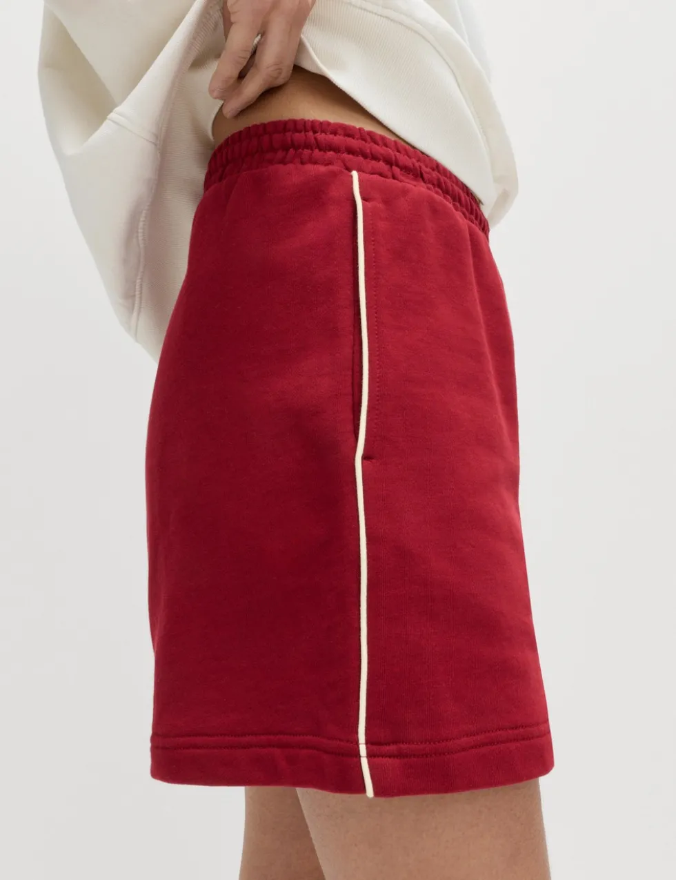 Pure Cotton Side Stripe Jogger Shorts