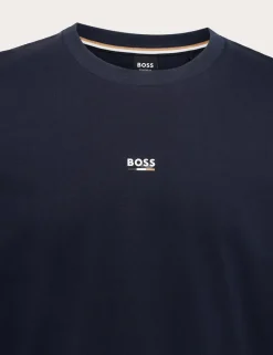 Pure Cotton Signature Stripe Detail T-Shirt