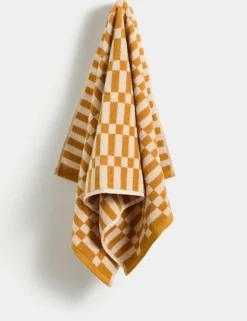 Pure Cotton Simple Geometric Towel