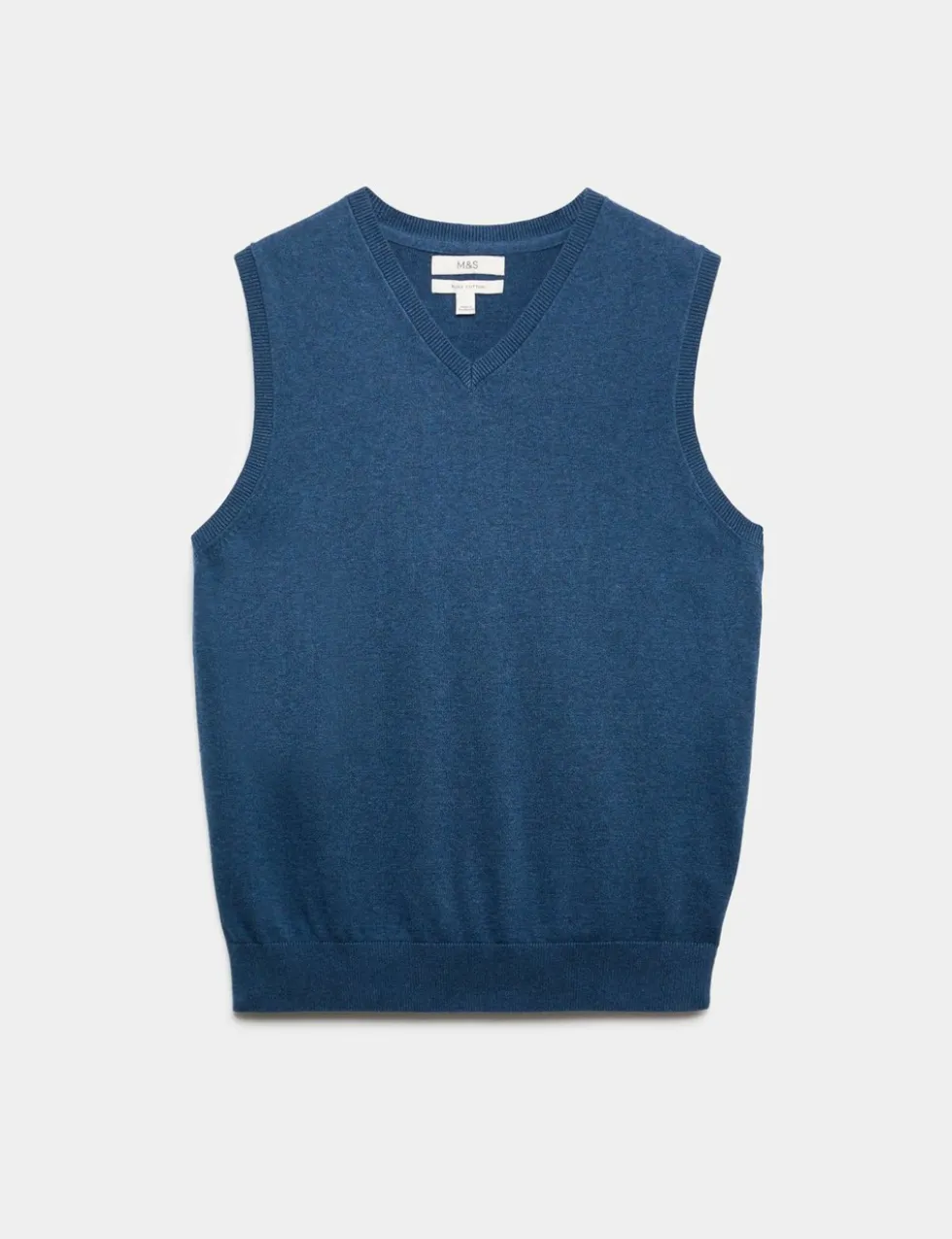 Pure Cotton Sleeveless Jumper