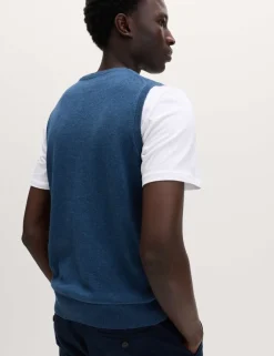 Pure Cotton Sleeveless Jumper