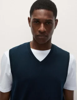 Pure Cotton Sleeveless Jumper