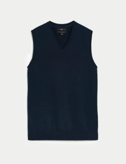Pure Cotton Sleeveless Jumper