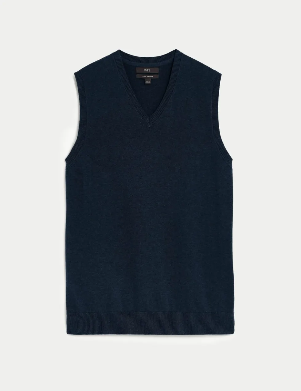 Pure Cotton Sleeveless Jumper