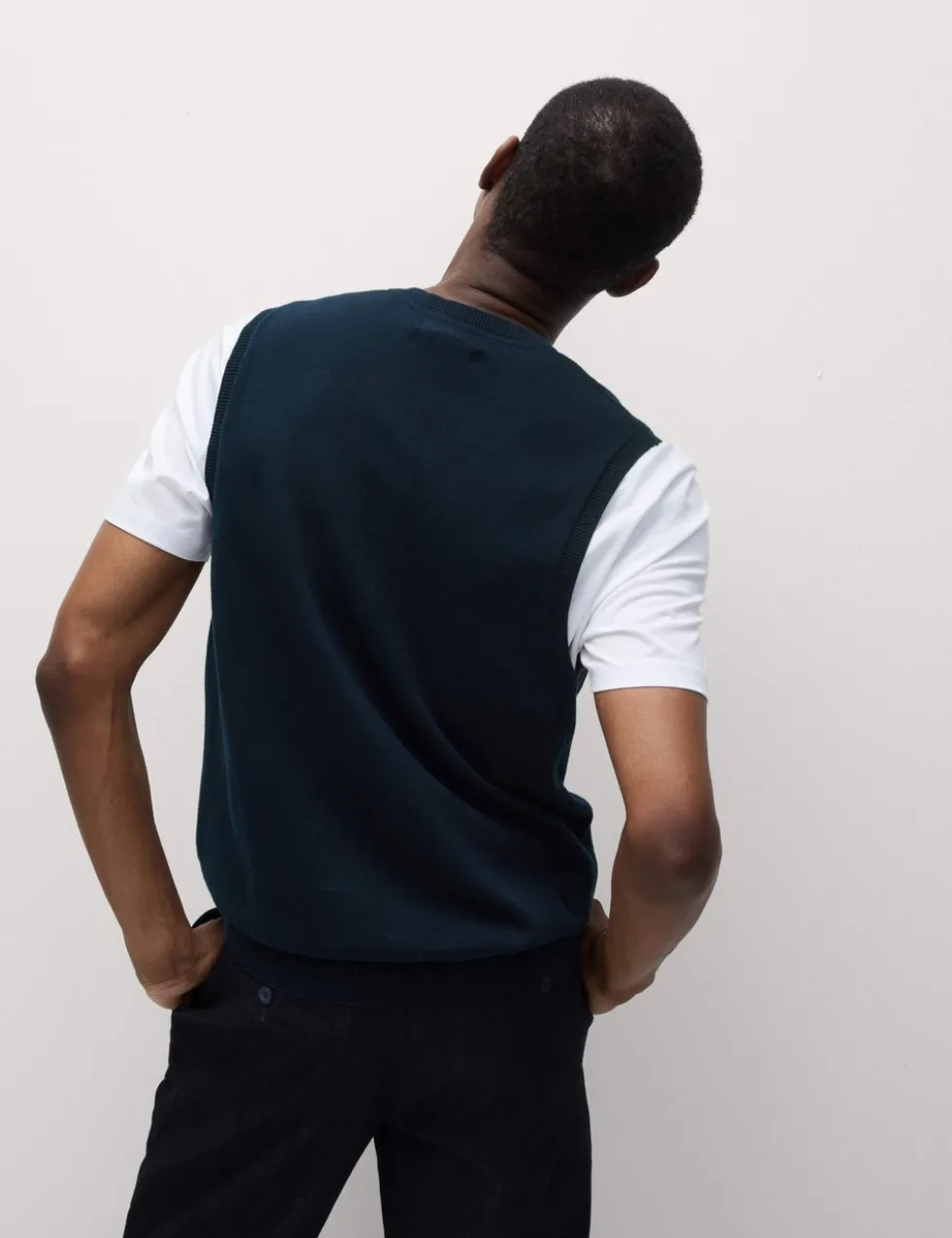 Pure Cotton Sleeveless Jumper