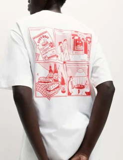 Pure Cotton Slogan Oversized T-Shirt