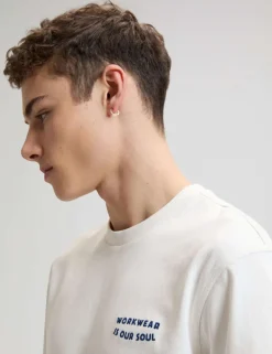 Pure Cotton Slogan T-Shirt