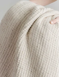 Pure Cotton Speckled Textured Throw