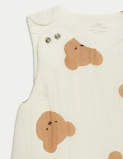 Pure Cotton Spencer Bear™ 2.5 Tog Sleeping Bag (0-3 Yrs)