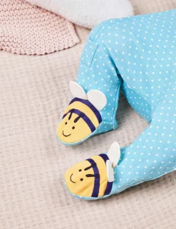 Pure Cotton Spot Bee Applique Zip Sleepsuit (0-12 Mths)