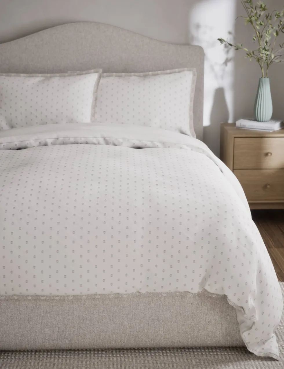 Pure Cotton Spotty Jacquard Bedding Set