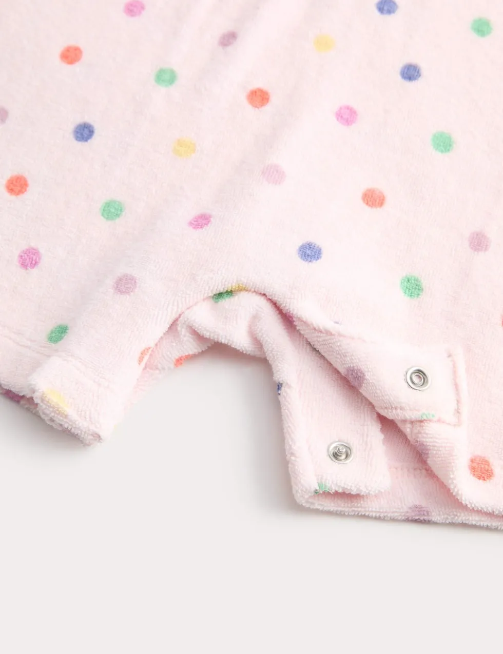 Pure Cotton Spotty Towelling All in One (0-3 Yrs)