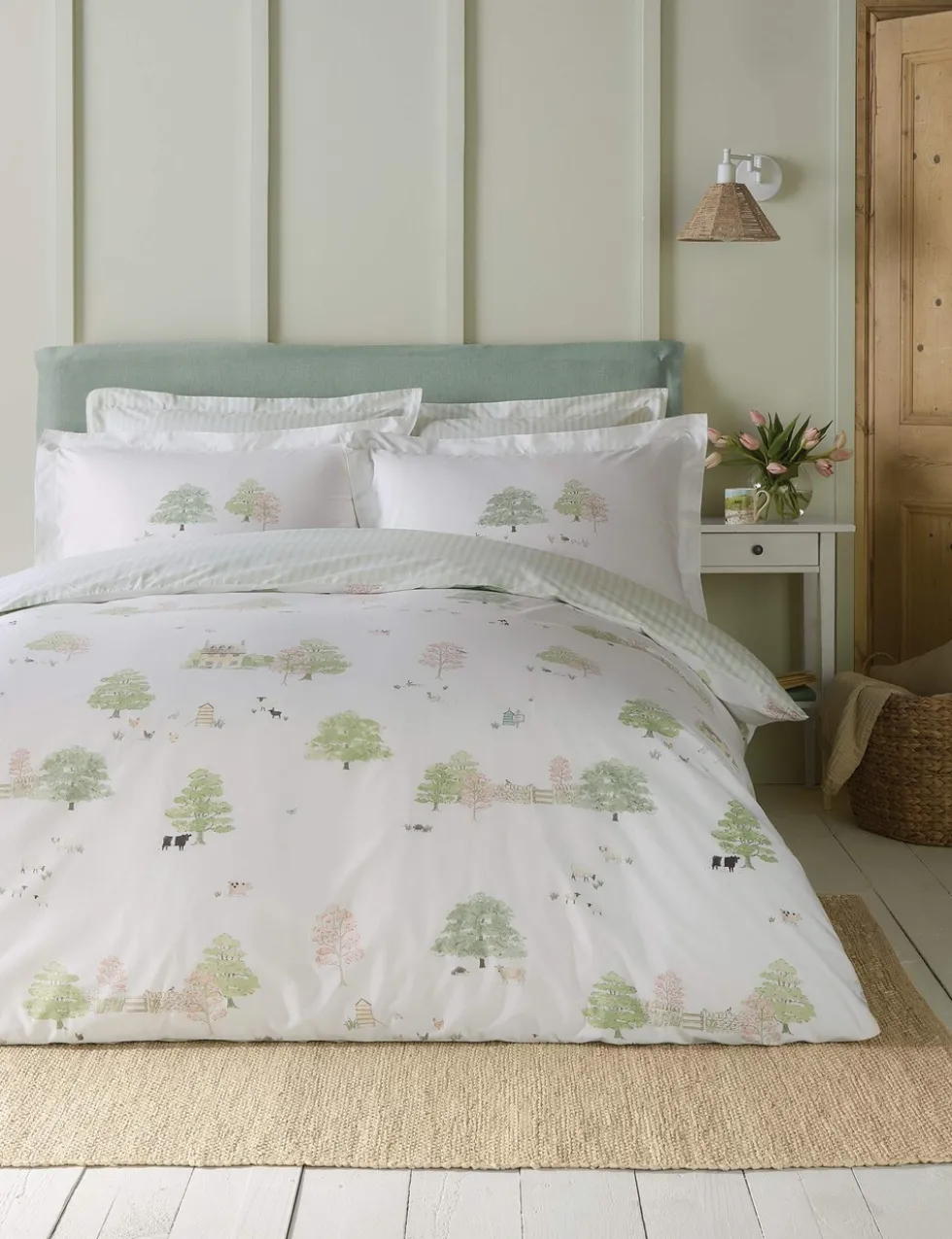 Pure Cotton Spring Cottage Bedding Set