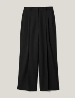 Pure Cotton Straight Leg Cropped Trousers