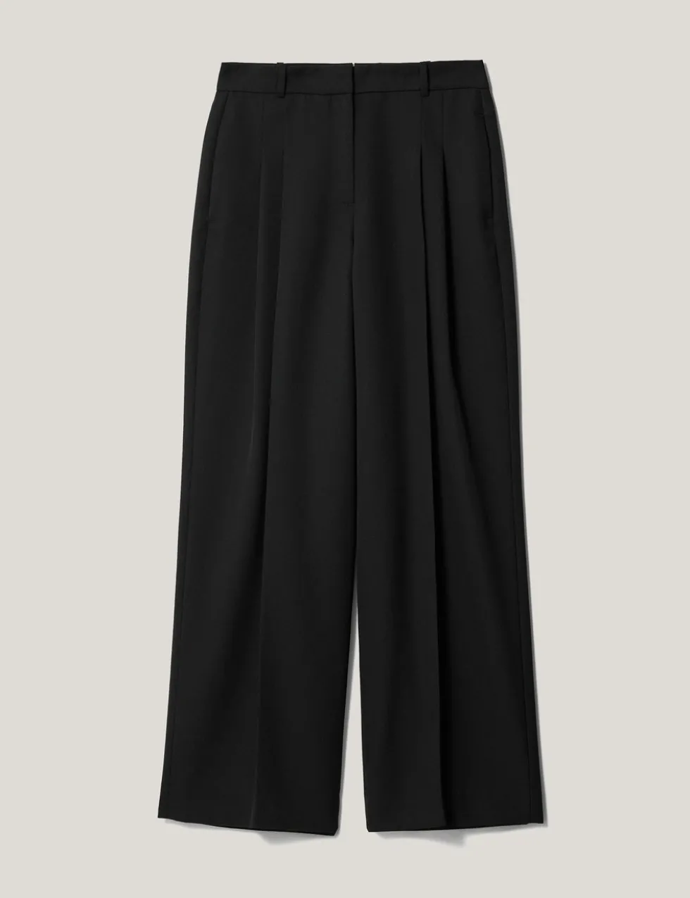 Pure Cotton Straight Leg Cropped Trousers