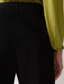Pure Cotton Straight Leg Cropped Trousers