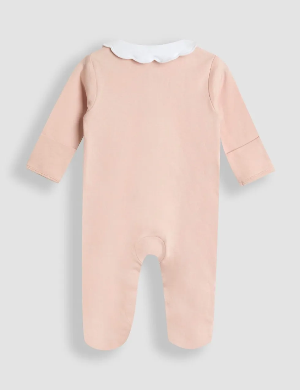 Pure Cotton Strawberry Collared Sleepsuit (0-12 Mths)
