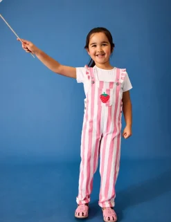 Pure Cotton Strawberry Dungaree Outfit (6 Mths - 9 Yrs)