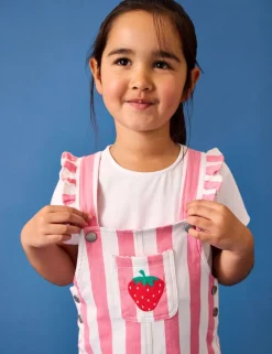 Pure Cotton Strawberry Dungaree Outfit (6 Mths - 9 Yrs)