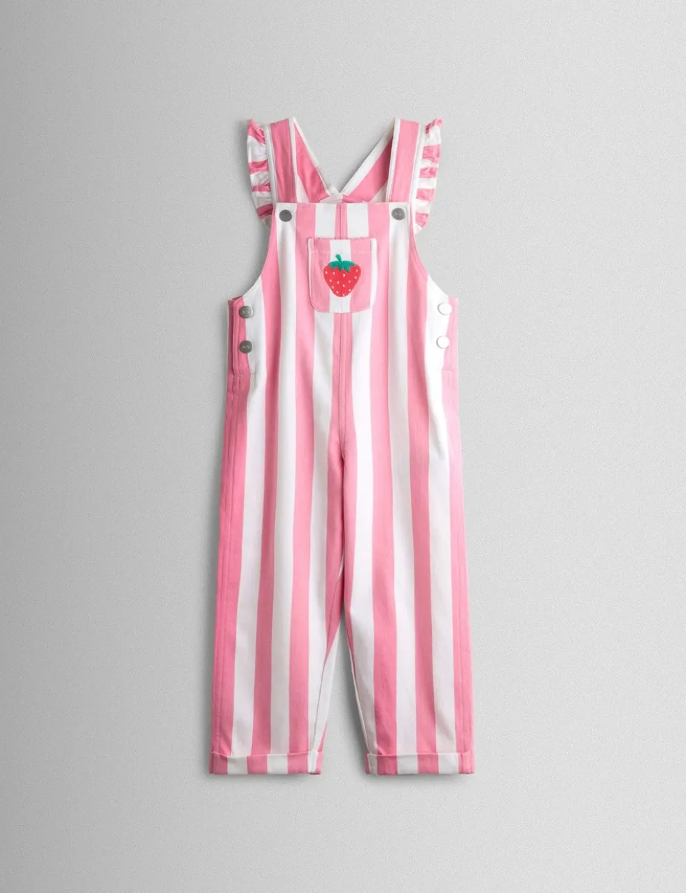 Pure Cotton Strawberry Dungaree Outfit (6 Mths - 9 Yrs)