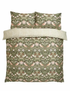 Pure Cotton Strawberry Thief Bedding Set