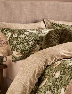 Pure Cotton Strawberry Thief Bedding Set