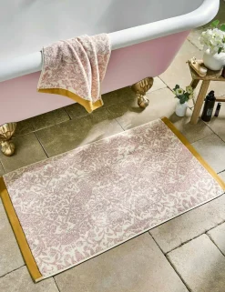 Pure Cotton Strawberry Thief Bath Mat