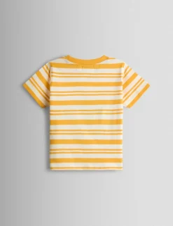 Pure Cotton Striped Appliqué T-Shirt (6 Mths - 7 Yrs)
