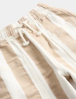 Pure Cotton Striped Barrel Leg Trousers (2-8 Yrs)