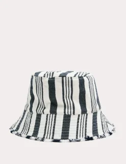 Pure Cotton Striped Bucket Hat