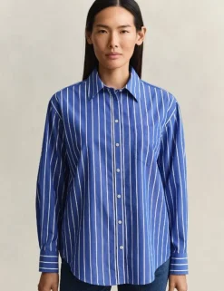 Pure Cotton Striped Button Through Shirt