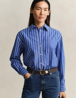 Pure Cotton Striped Button Through Shirt