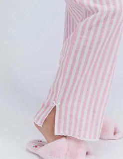 Pure Cotton Striped Cami Pyjama Set