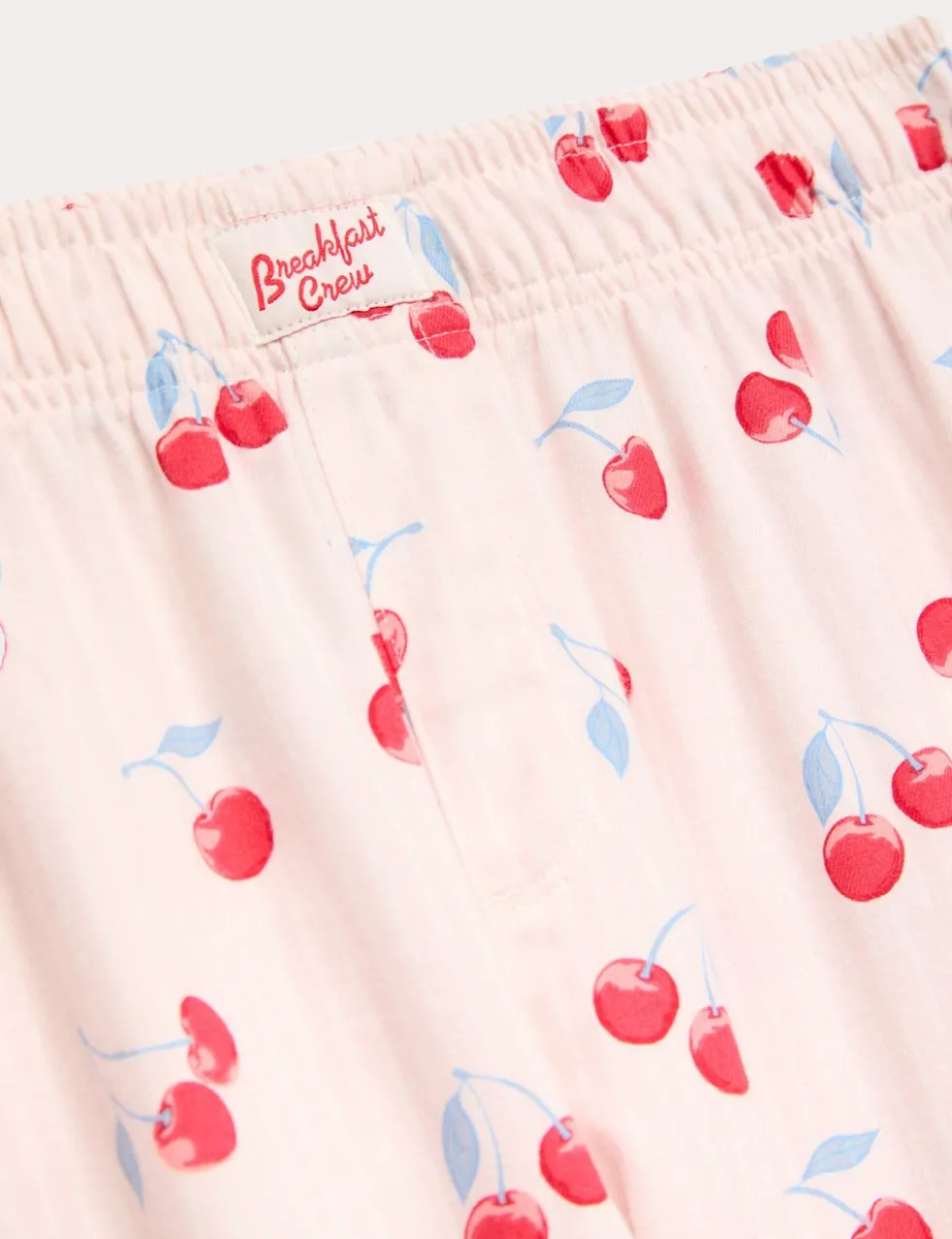 Pure Cotton Striped Cherry Pyjama Bottoms (6-16 Yrs)