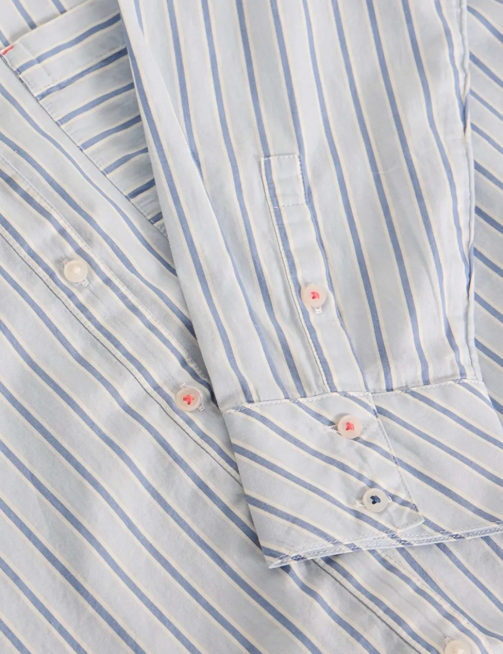 Pure Cotton Striped Collared Shirt