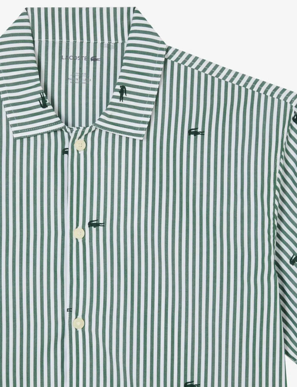 Pure Cotton Striped Crocodile Pyjama Set