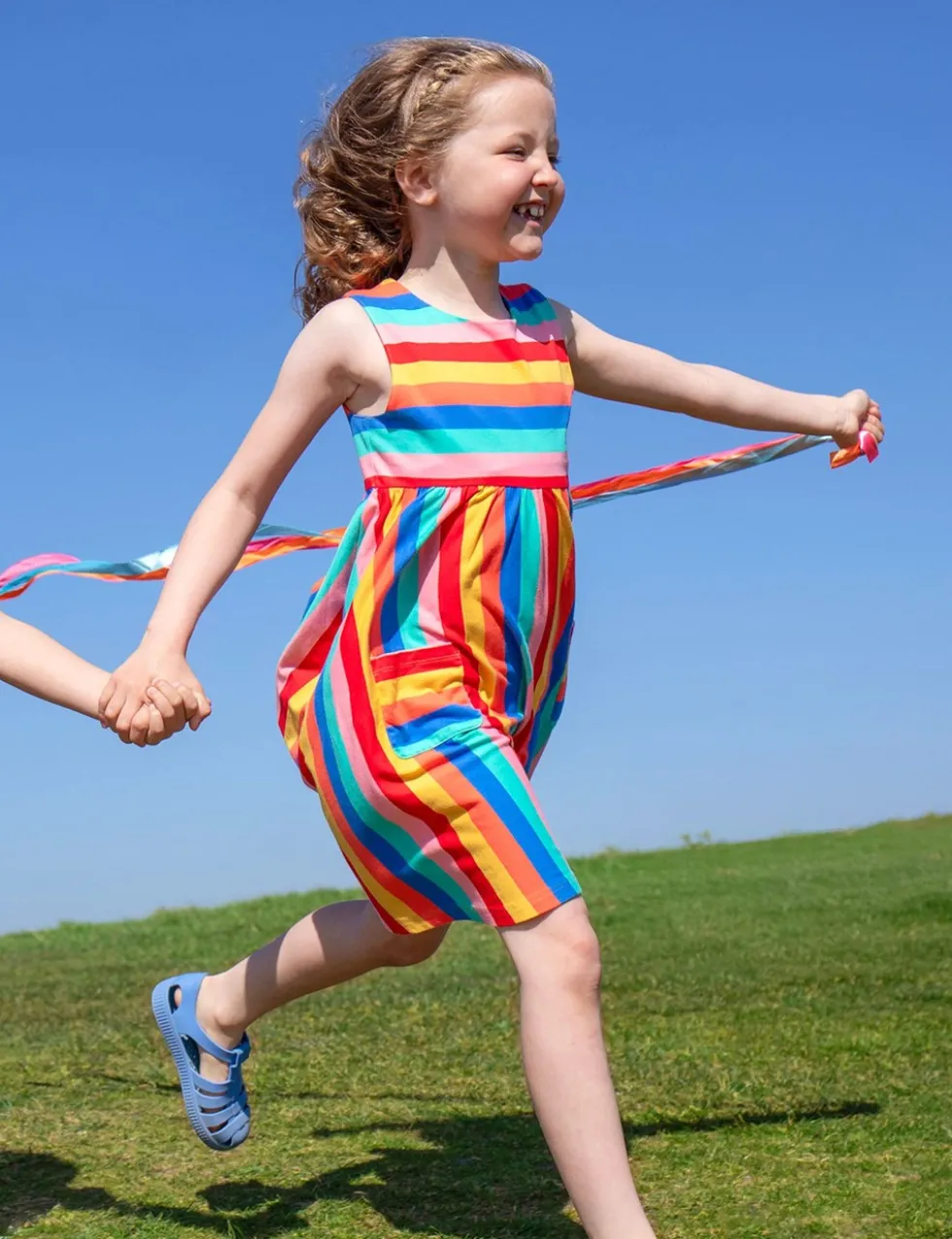 Pure Cotton Striped Dress (2-12 Yrs)