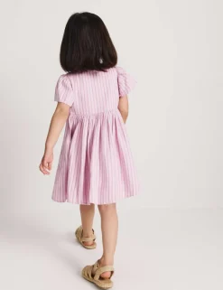 Pure Cotton Striped Dress (2-10 Yrs)