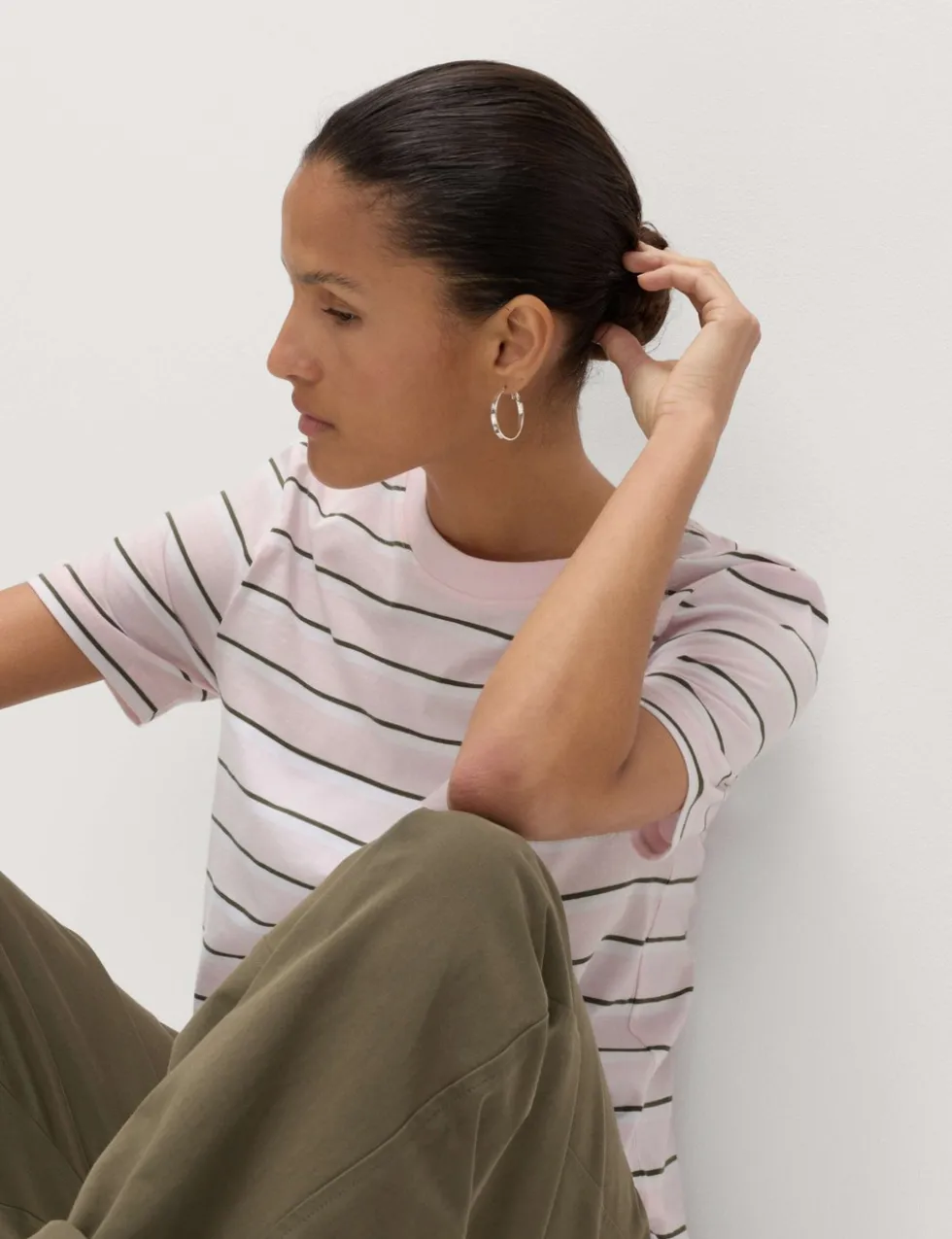 Pure Cotton Striped Everyday Fit T-Shirt