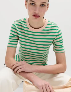 Pure Cotton Striped Everyday Fit T-Shirt