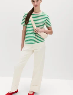Pure Cotton Striped Everyday Fit T-Shirt